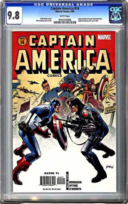 CGC Graded Comics - Captain America #14 (CGC) - Epting - Marvel - Captain America - Shield - Weapon
