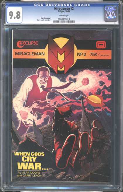 CGC Graded Comics - Miracleman #2 (CGC) - Miracleman 2 - Eclipse - Fighting - Alan Moore - Gore