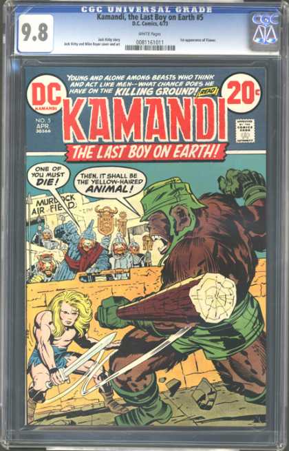 CGC Graded Comics - Kamandi, the Last Boy on Earth #5 (CGC) - One Of You Must Die - The Last Boy On Earth - Murdock Air Field - It Shall Be The Yellow-haired Animal - What Chance Does He Have On The Killing Ground