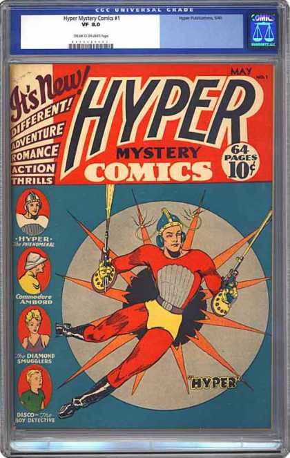 CGC Graded Comics - Hyper Mystery Comics #1 (CGC)
