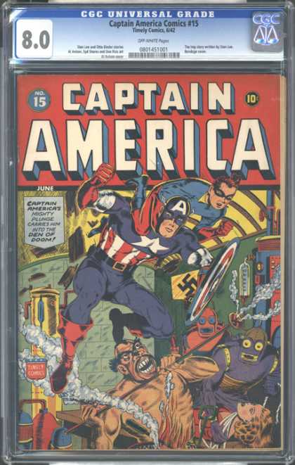 CGC Graded Comics - Captain America Comics #15 (CGC)