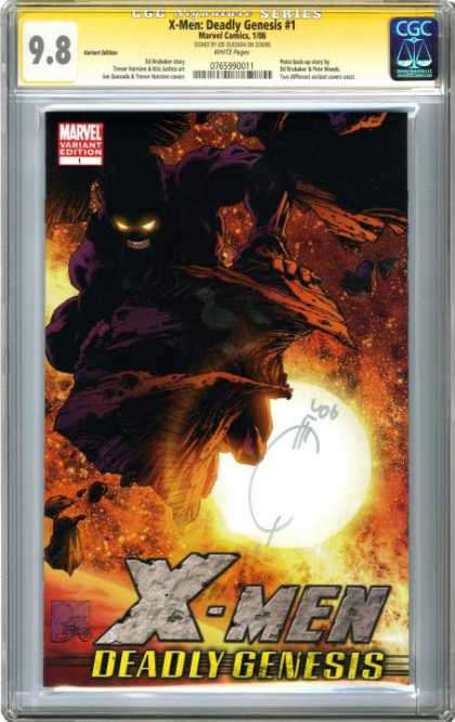 CGC Graded Comics - X-Men: Deadly Genesis #1 (CGC) - X-men - Deadly Genesis - Demon - Fireball - Asteroid