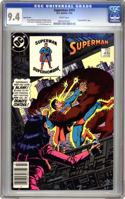 CGC Graded Comics - Superman #409 (CGC) - Superman - Dc - Monster - Woman - Remote Control