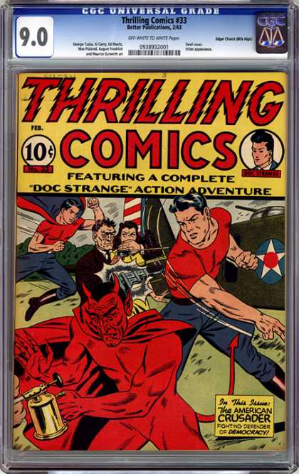 CGC Graded Comics - Thrilling Comics #33 (CGC)