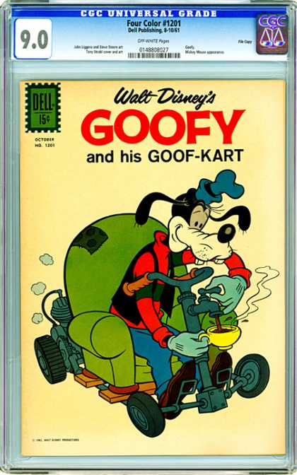 CGC Graded Comics - Four Color #1201 (CGC) - Dell - Goofy - Armchair - Goof-kart - 15 Cents