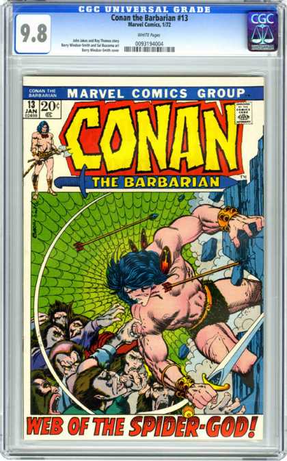 CGC Graded Comics - Conan the Barbarian #13 (CGC) - Conan - Sword - Arrow - Web Of The Spider-god - Barbarian