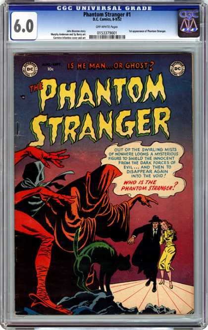 CGC Graded Comics - Phantom Stranger #1 (CGC) - Is He Man Or Ghost - Mists Of Nowhere - Dark Forces Of Evil - Cat - Into The Void