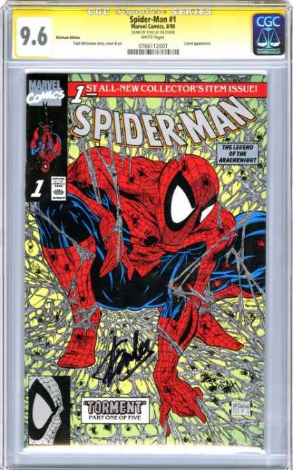 CGC Graded Comics - Spider-Man #1 (CGC) - Torment - Flying Hero - Stall Hero - Marvel - The Legend