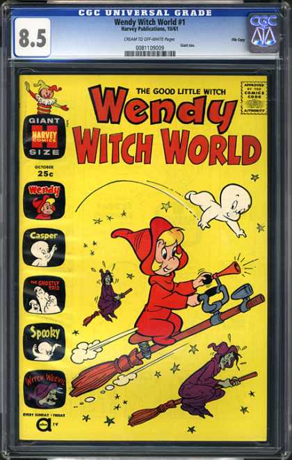CGC Graded Comics - Wendy Witch World #1 (CGC) - Casper - Witches - Wendy - Spooky - Flying