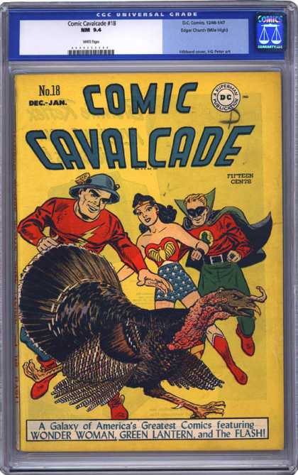 CGC Graded Comics - Comic Cavalcade #18 (CGC) - No 18 Dec-jan - Comic Cavalcade - Turkey - Wonder Woman - The Flash And Green Lantern