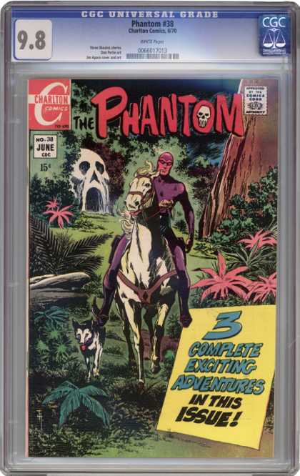 CGC Graded Comics - Phantom #38 (CGC) - The Phantom - Skull - Horse - Dog - Forest