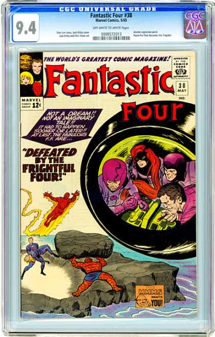 CGC Graded Comics - Fantastic Four #38 (CGC) - Marvel - Superhero - Kirby - Frightful Four - Thing