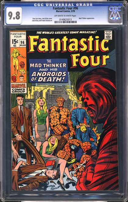 CGC Graded Comics - Fantastic Four #96 (CGC) - Fantastic Four - Mad Thinker - Androids Of Death - Marvel - Copies