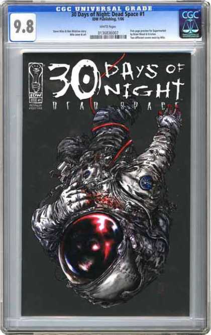 CGC Graded Comics - 30 Days of Night: Dead Space #1 (CGC) - 30 Days - Space - Blood - Astronaut - Scary