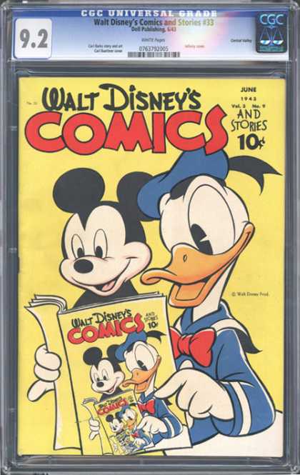 CGC Graded Comics - Walt Disney's Comics and Stories #33 (CGC)