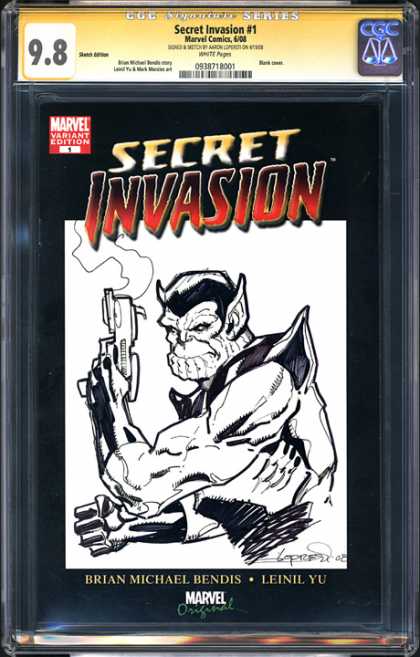 CGC Graded Comics - Secret Invasion #1 (CGC) - Secret Invasion 1 - Variant Edition 1 - Smoking Gun - Leinil Yu - Brian Michael Bendis