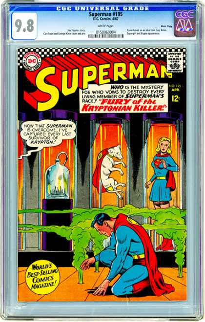 CGC Graded Comics - Superman #195 (CGC) - Comics Code - Dog - Woman - Superman - Costumes