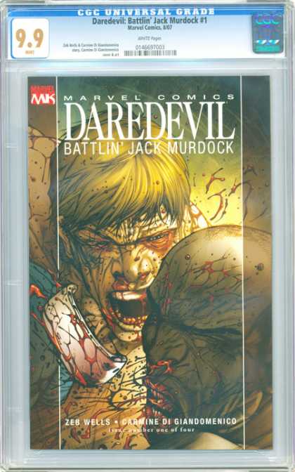 CGC Graded Comics - Daredevil: Battlin' Jack Murdock #1 (CGC) - Bloody Fight - Fight Of Rage - Most Extreme Fight - Fight To Live - Super-human Strength