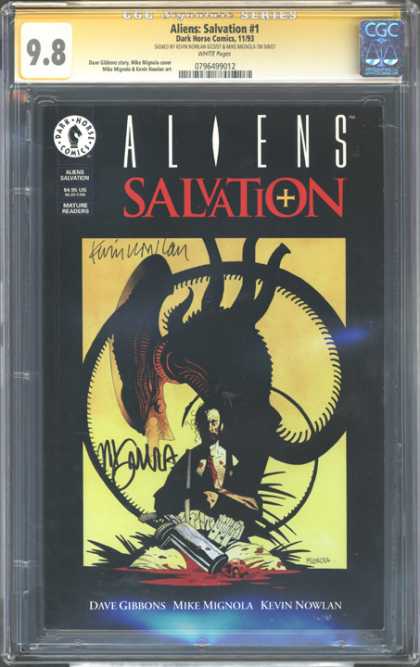 CGC Graded Comics - Aliens: Salvation #1 (CGC) - Aliens - Salvation - Dark Horse Comics - Dave Gibbons - Mike Mignola