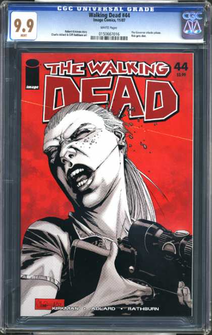 CGC Graded Comics - Walking Dead #44 (CGC) - The Walking Dead - Image Comics - Gun Scope - Kirkman - Adlard