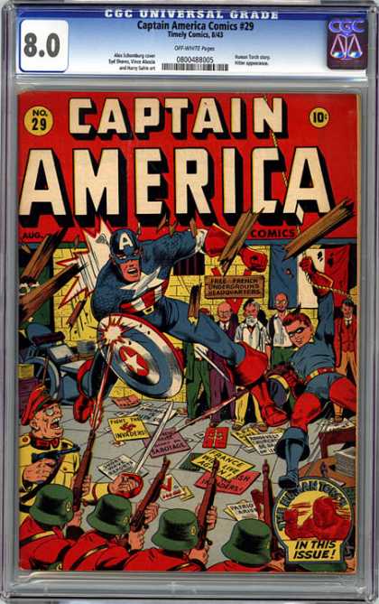 CGC Graded Comics - Captain America Comics #29 (CGC)