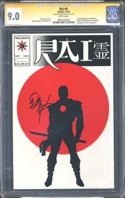 CGC Graded Comics - Rai #0 (CGC) - Japan - Red Dot - Shadow - Unknown Figure - Signature