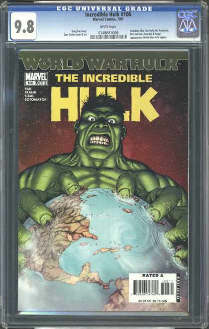 CGC Graded Comics - Incredible Hulk #106 (CGC) - World War Hulk - The Incredible Hulk - 106 - 98 - Revel Comics