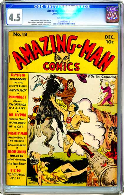CGC Graded Comics - Amazing-Man Comics #18 (CGC)