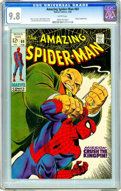 CGC Graded Comics - Amazing Spider-Man #69 (CGC) - Kingpin - Amazing - Universal Grade - Marvel - Crush