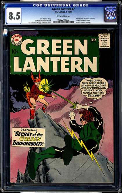 CGC Graded Comics - Green Lantern #2 (CGC) - Dc - Dc Comics - Green Lantern - Thunderbolts - Power Ring
