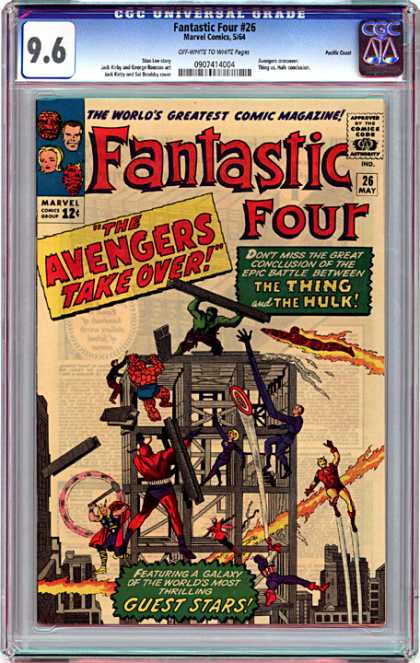 CGC Graded Comics - Fantastic Four #26 (CGC) - Fantastic Four - The Invisible Woman - Mr Fantastic - The Thing - The Human Torch