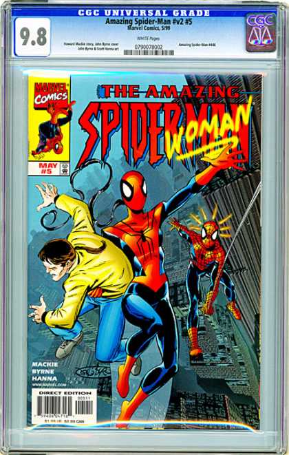 CGC Graded Comics - Amazing Spider-Man #v2 #5 (CGC) - Spiderwoman - Web - Marvel - Spiderman - Rescue