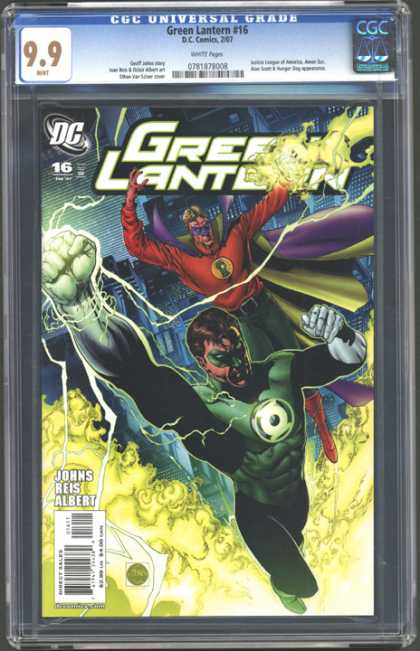 CGC Graded Comics - Green Lantern #16 (CGC) - Green Lantern - Costumes - Battle - Johns Reis Albert - Direct Sales
