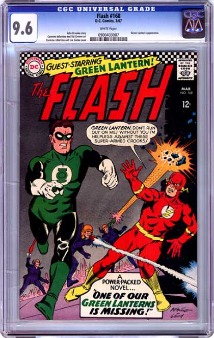 CGC Graded Comics - Flash #168 (CGC) - March - Green Lantern - Dc - 12 Cents - Comics Code Authority