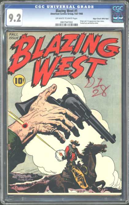 CGC Graded Comics - Blazing West #1 (CGC)