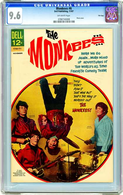 CGC Graded Comics - Monkees #6 (CGC) - The Monjees - Adventures - Universal Grade - Dell Publishing - Comedy Team
