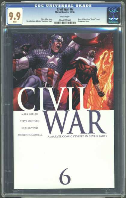CGC Graded Comics - Civil War #6 (CGC) - Part 6 - Captain America - Mark Millar - Dexter Vines - Morry Hollowell