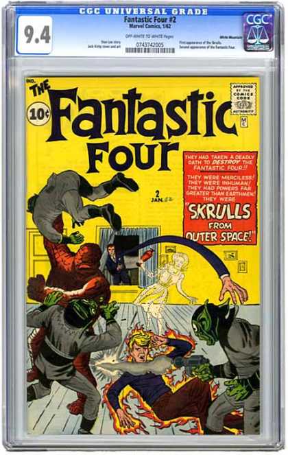 CGC Graded Comics - Fantastic Four #2 (CGC) - Fantastic Four - The Thing - Villian - Mr Fantastic - Martians