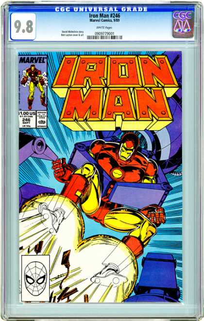 CGC Graded Comics - Iron Man #246 (CGC) - Iron Man - Superheroe - Marvel - Robot - Mechanic Arm