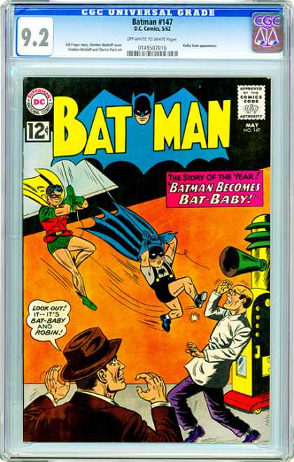 CGC Graded Comics - Batman #147 (CGC) - Batboy - Dr Evil - Bat Baby - Bat Baby And Robin - Shrunken