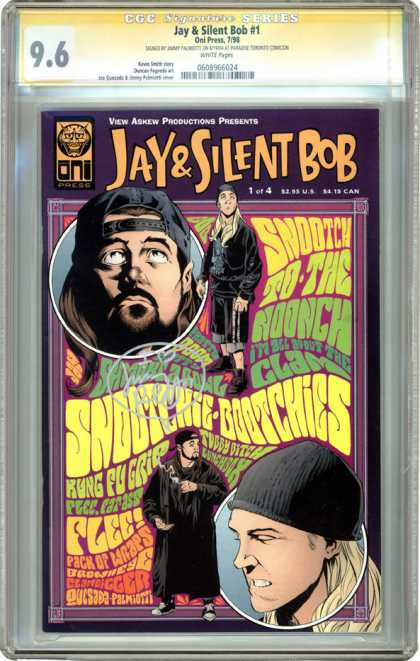 CGC Graded Comics - Jay & Silent Bob #1 (CGC) - Kung Fu - Grip - Lunchbox - Tubby - Pack Of Wraps