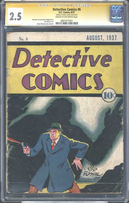 CGC Graded Comics - Detective Comics #6 (CGC)