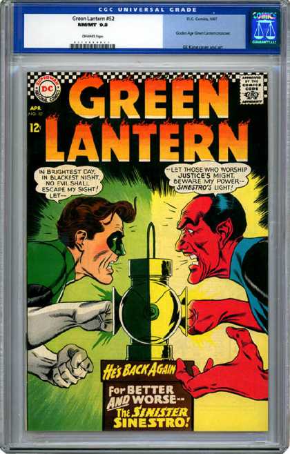 CGC Graded Comics - Green Lantern #52 (CGC) - Anger - American - Green Lantern - Super Hero - Science Fiction
