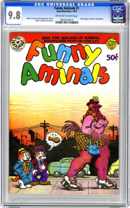 CGC Graded Comics - Funny Aminals #1 (CGC) - Funny - Animals - Chicken - Cat - Novelties