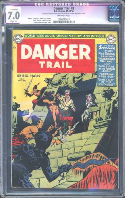 CGC Graded Comics - Danger Trail #3 (CGC) - Danger Trail - 52 Big Pages - Sword - Dccomics - Superman