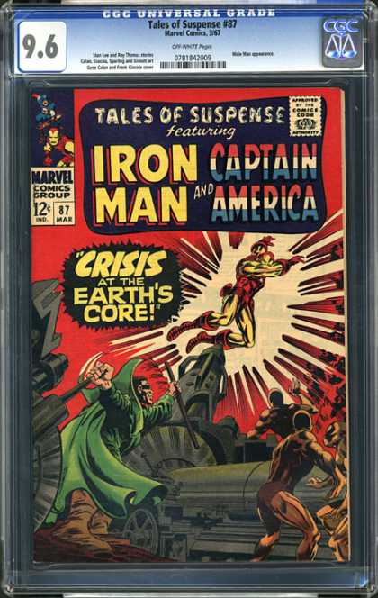 CGC Graded Comics - Tales of Suspense #87 (CGC) - Marvel - Marvel Comics - Iron Man - Captain America - Crisis