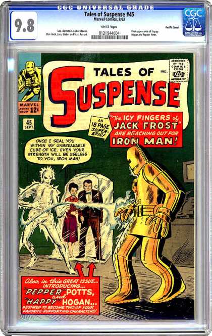 CGC Graded Comics - Tales of Suspense #45 (CGC) - Suspense - Comics Code - Marvel - Man - Pepper