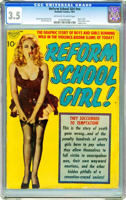 CGC Graded Comics - Reform School Girl #nn (CGC) - Bimbo - Stockings - Cigarette - Garters - Lipstick