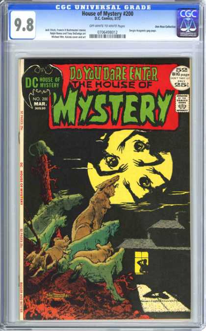 CGC Graded Comics - House of Mystery #200 (CGC) - Dc - House Of Mystery - March - Full Moon - Wolf