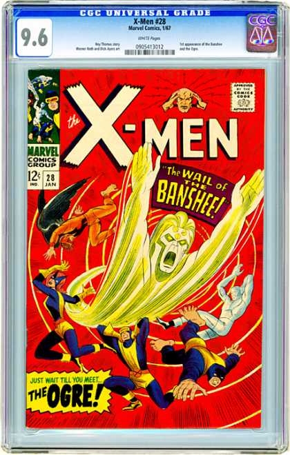 CGC Graded Comics - X-Men #28 (CGC) - Wall - Banshee - January - Ogre - Twelve Cents